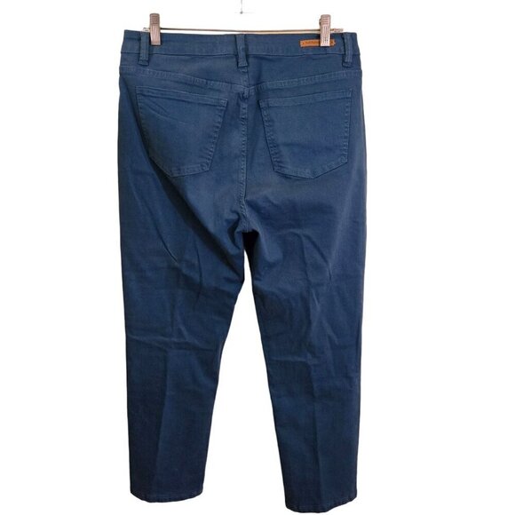 Soft Surroundings Ultimate Girlfriend Straight Leg Jeans Teal Size 10p - Picture 3 of 6